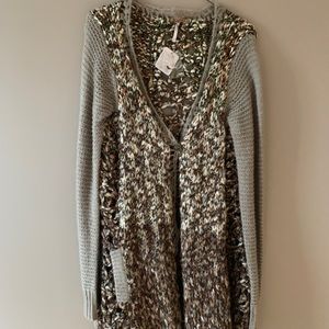 Free People Cardigan-Size Medium New with Tags